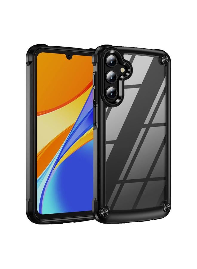 جراب حماية عدسة TPU + PC لهاتف Samsung Galaxy A56 5G (أسود)