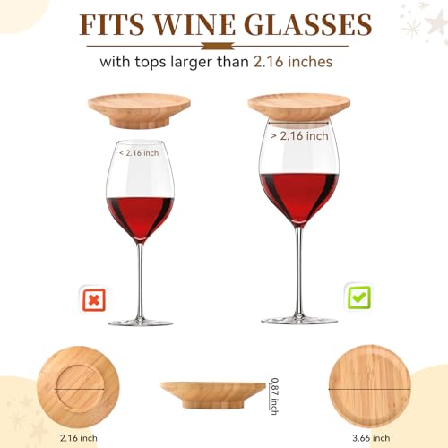 FZMEHL 10 Pcs Wine Glass Charcuterie Topper, 4" Mini Charcuterie Boards, Wine Appetizer Plates for Family Gatherings, Restaurants, Bars - Image 2