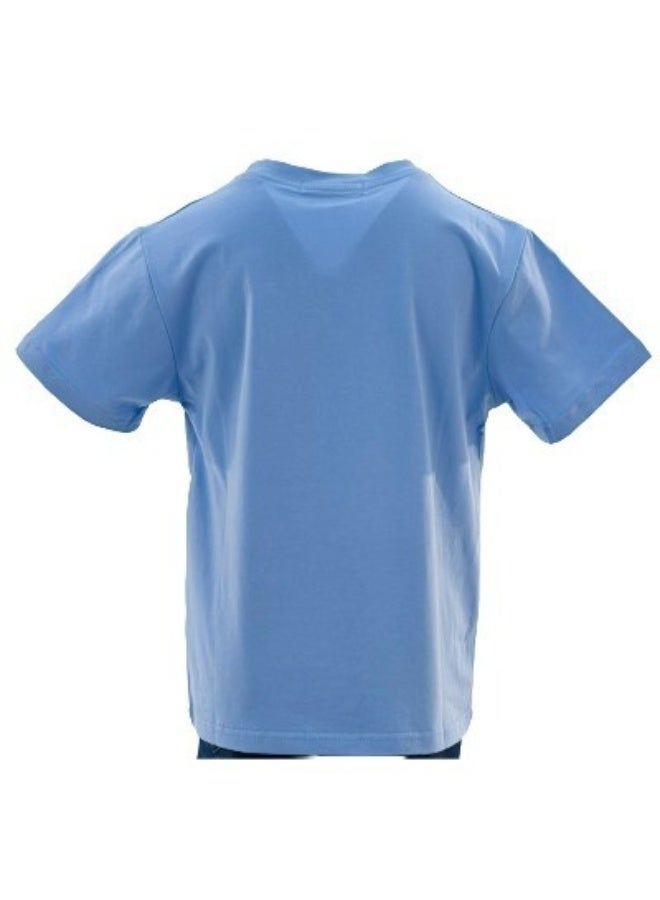 JOANNA JOANNA 23KY314B Boy's Find Your Own Magic Follow Your Dreams Quotes Round Neck Short Sleeve T-Shirt - Blue - Image 3
