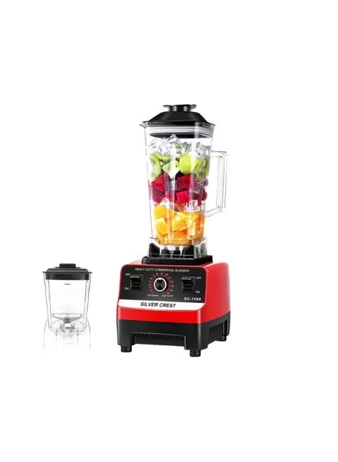 سيلفر كريست خلاط سلفر كريست عالي القوة مع شفرات ستانلس ستيل للمطاعم والمنزل - Image 3