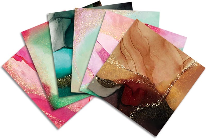 GOMTYEA 12x12 Scrapbook Paper Pad - Classic Vintage Printed Background Designer Paper for Scrapbooking, Gift Wrapping, DIY Card, Photo Album, Handmade Decorative - 12 Designs, 24 Sheets - Image 5