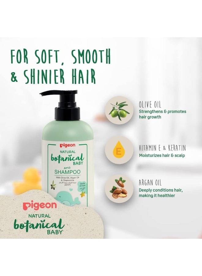 pigeon Pigeon Natural Botanical Baby Shampoo, Hypoallergenic, Good for Sensitive Skin, With Olive Oil and Argan Oil, 500ml, White  - Image 4