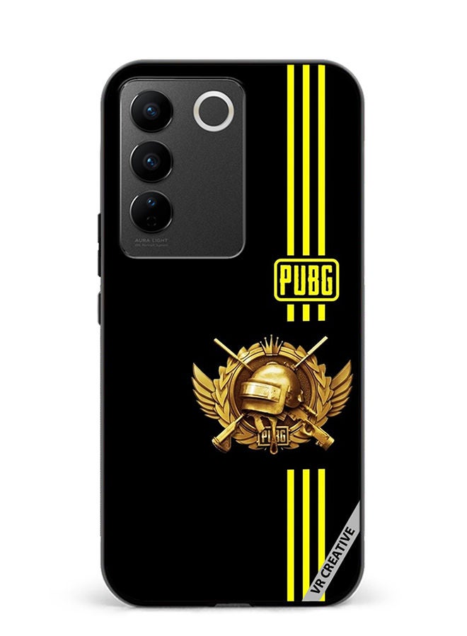 VR CREATIVE Protective Case Cover For Vivo V27e Pubg Yellow Design Multicolour - Image 1