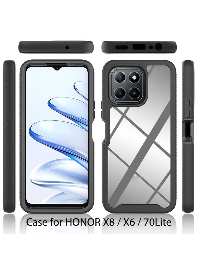 اس-توب جراب لهاتف Honor X8 5G / X6 4G / 70 Lite Starry Sky بلون سادة مقاوم للصدمات مصنوع من مادة TPU الشفافة - Image 2