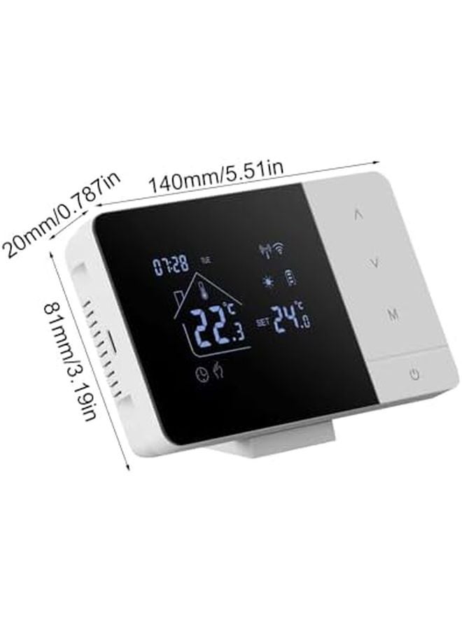 Smart Thermostat Wifi Heat Cool Controller APP Voice Touchscreen Sensor Energy Saving Design 5 51x3 19x0 79 in - Image 3