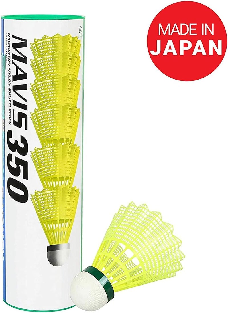 Yonex Mavis 350 Nylon Shuttlecock Pack of 6 for All - Image 2
