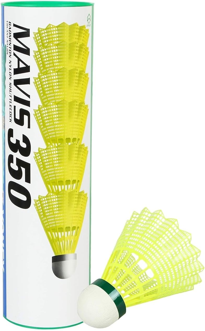 Yonex Mavis 350 Nylon Shuttlecock Pack of 6 for All - Image 1