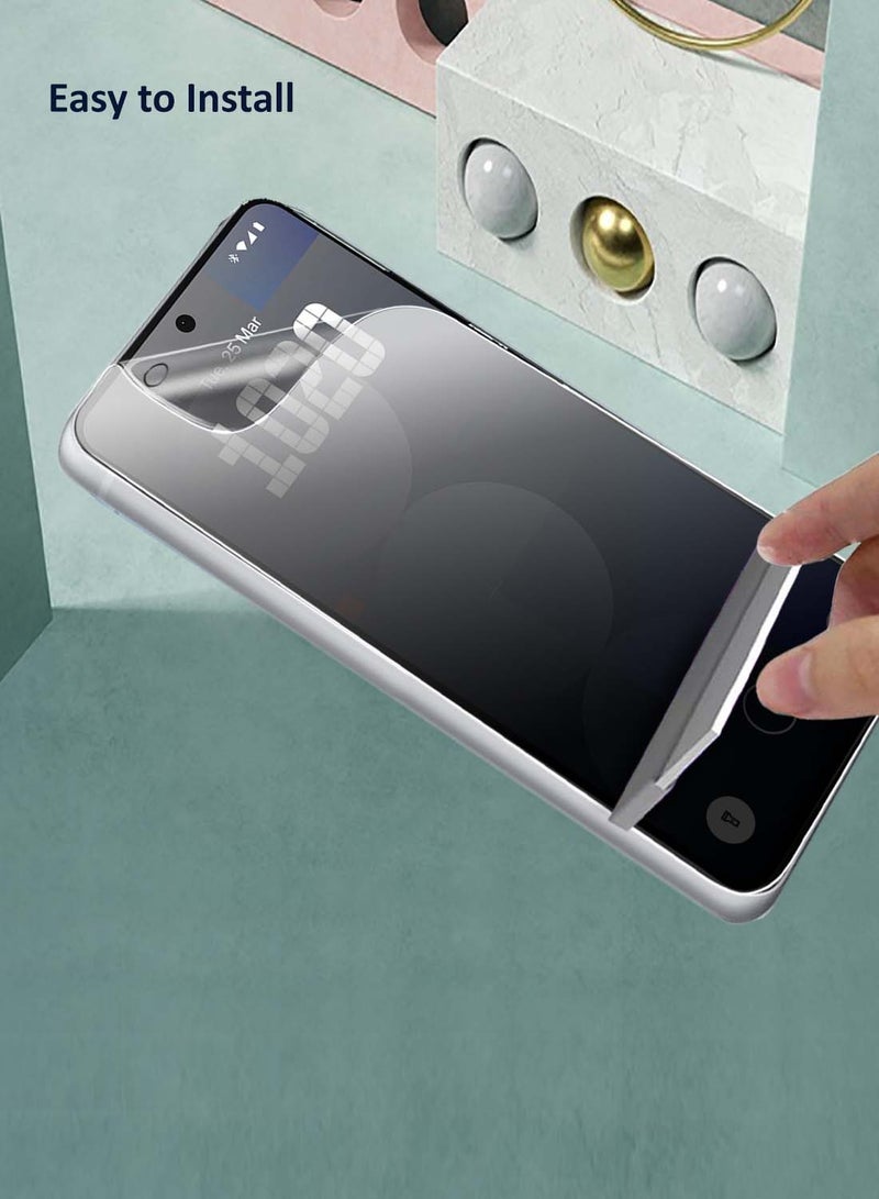 Wtech Nothing Phone (3a) 5G / 3a Pro 2025 Premium Hydrogel Anti Spy / Anti Privacy Film Thin and Flexible Screen Protector (MSHFMP) - Clear - Image 3