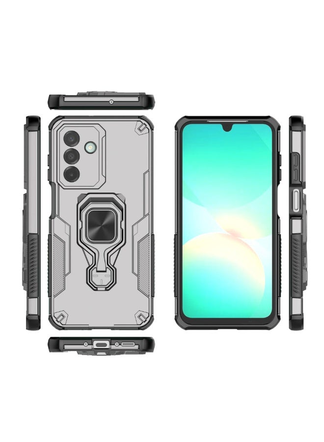 عام غطاء هاتف مقاوم للسقوط متوافق مع سامسونج جالكسي A26 5G 6.7 بوصة - مع حامل حلقي مدمج، هيكل ناعم رفيع مقاوم للصدمات، غطاء واقي ضد الانزلاق والسقوط - Image 3