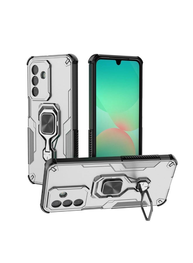 عام غطاء هاتف مقاوم للسقوط متوافق مع سامسونج جالكسي A26 5G 6.7 بوصة - مع حامل حلقي مدمج، هيكل ناعم رفيع مقاوم للصدمات، غطاء واقي ضد الانزلاق والسقوط - Image 1