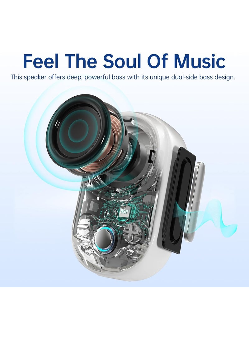 Divoom iTour-S Mini Wearable Bluetooth Speaker – 4.2W Hi-Fi Audio, Punchy Bass, IP67 Waterproof & Dustproof, Clip-On Design, 10-Hour Battery, True Stereo Pairing - Image 3