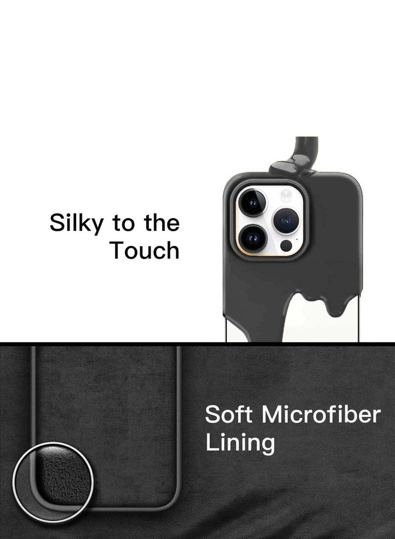 Techie Soft Smooth Silicone MagSafe Back Cover Case with Inner Microfiber Lining for Apple iPhone 16 Pro Max – Black - Image 4