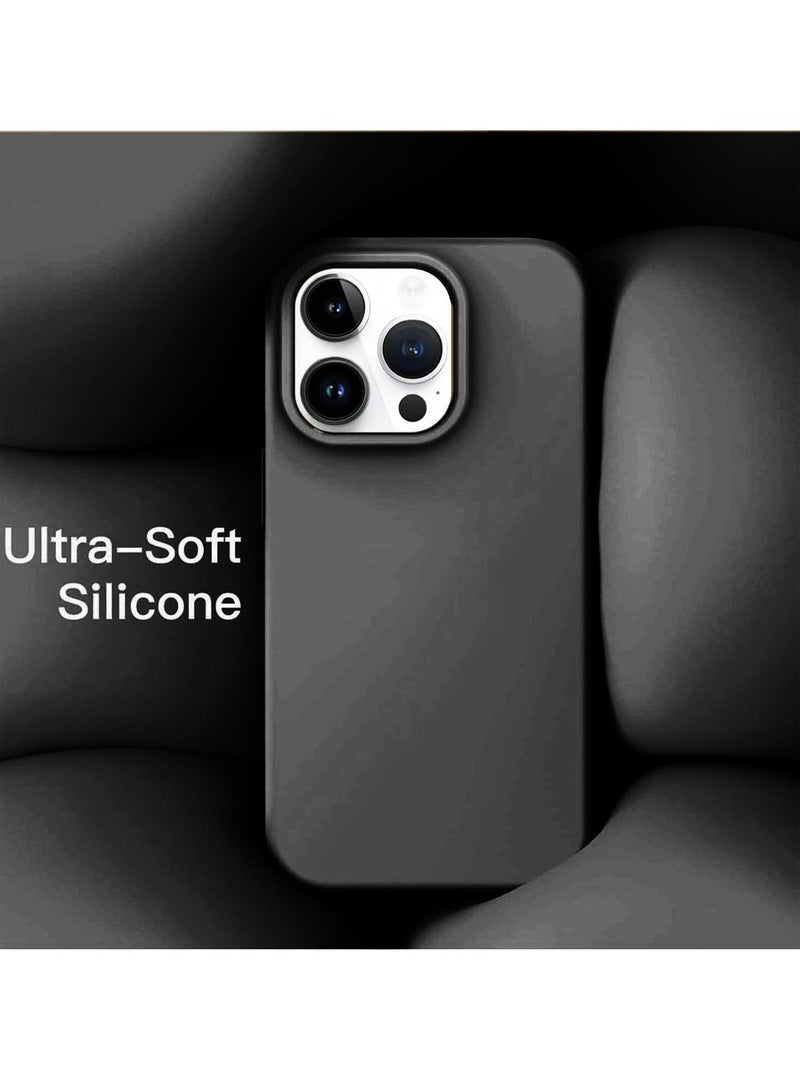 Techie Soft Smooth Silicone MagSafe Back Cover Case with Inner Microfiber Lining for Apple iPhone 16 Pro Max – Black - Image 2