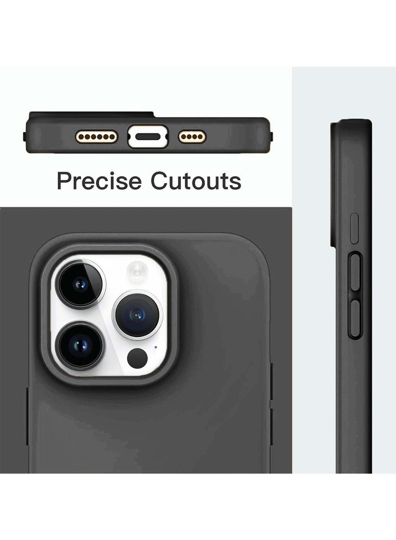 Techie Soft Smooth Silicone MagSafe Back Cover Case with Inner Microfiber Lining for Apple iPhone 16 Pro Max – Black - Image 5