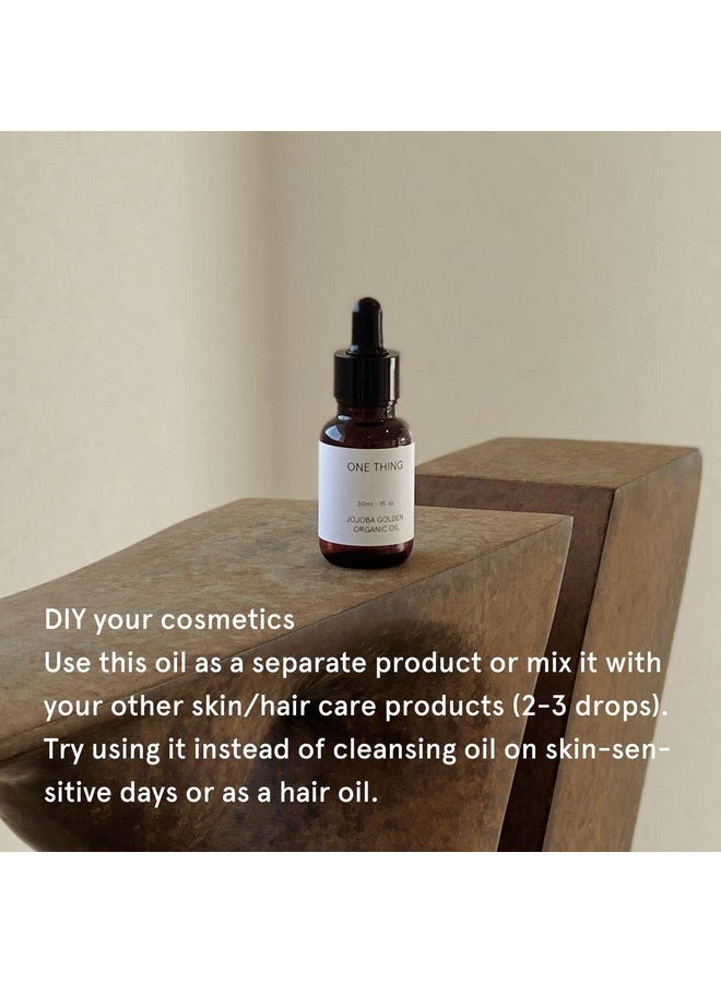 ONE THING Jojoba Golden Organic Oil 1.01 Fl Oz Moisturizing Natural Oil For Face Body Hair Nails Dry Skin Cold Pressed Unrefined Korean Skincare - Image 5
