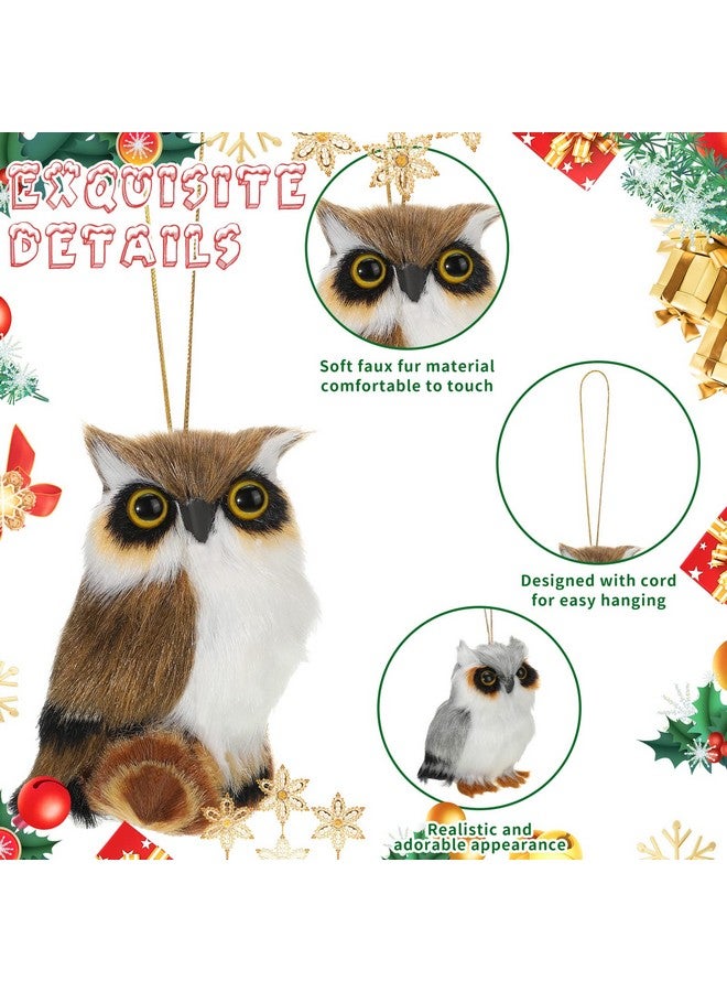 Jexine Jexine 30 Pieces Plush Animal Christmas Ornaments, Felt Woodland Forest Furry Animals Ornaments, Farm Animal Ornaments for Christmas Tree Ornaments Backpack Holiday Party Hanging Decor Home (Fresh) - Image 3