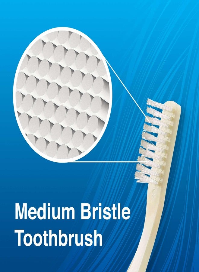 TenderGentle Medium Soft Toothbrushes for Adults and Kids - Box of 24 Yellow Tooth Brushes - Individually Wrapped - Image 2
