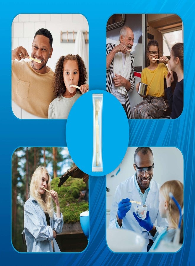 TenderGentle Medium Soft Toothbrushes for Adults and Kids - Box of 24 Yellow Tooth Brushes - Individually Wrapped - Image 5