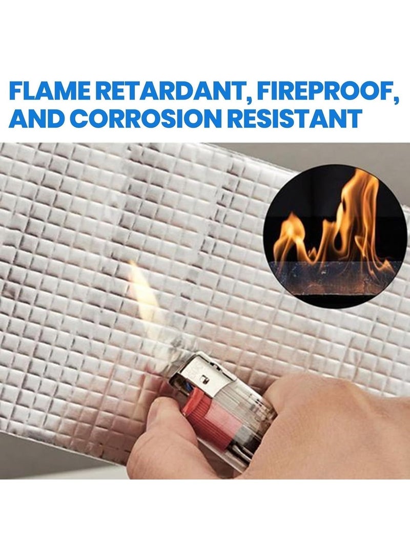 Fusion Luke Waterproof Tape 10cm x 5m | High Polymer Butyl Rubber Sealant Tape | Aluminum Foil Leak Repair Tape | Roof, Pipe, Window, Gutter & Car Sealing Tape – Heat & Cold Resistant - Image 5