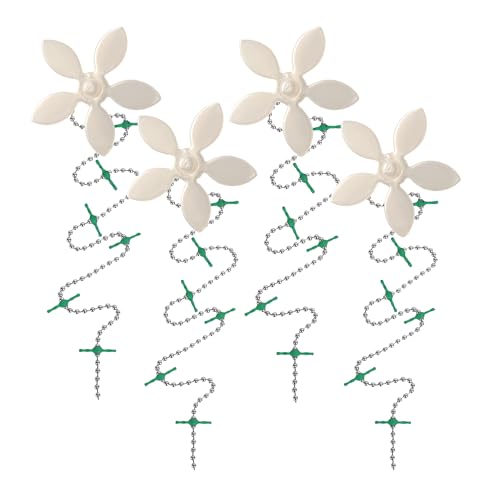 DrainWig Shower Drain Hair Catcher – Disposable Bathroom Hair Trap, Easy to Install in Shower Drain Cover, Helps Prevent Clogs – As Seen on Shark Tank – White Flower (4-Pack) - Image 1