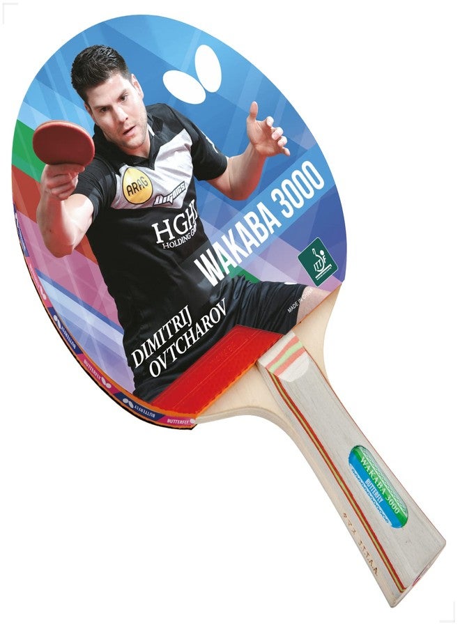 Butterfly Wood Wakaba 3000 Table Tennis, Multicolor - Image 1