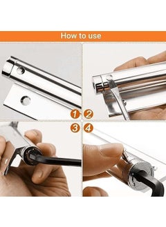 Drofail Drofail Automatic Spring Door Closer Adjustable for Interior Door Hook Multifunctional Gate Auto Door Closers for Interior Door All Residential Commercial Door Steel  - Image 4