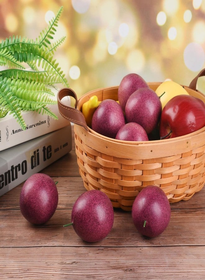 Luckforest Artificial Passion Fruits, 8 Pcs Simulation Fake Passion Fruits for Home Kitchen Fruit Model Cabinet Decor Photography Props - Image 4
