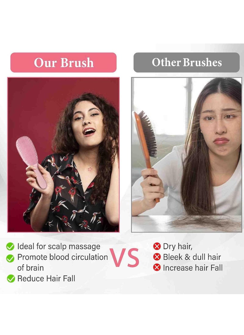Generic TT  Hair Smoothing Massage Comb, has been specially designed to be used on wet ,hair to help confidently detangle while reducing the chances of breakage.  - Image 5