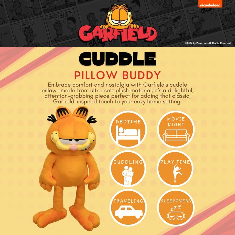 Franco Garfield Bedding Super Soft Cozy Decorative Cuddle Pillow, (Officially Licensed Product) By Franco Collectibles - Image 2