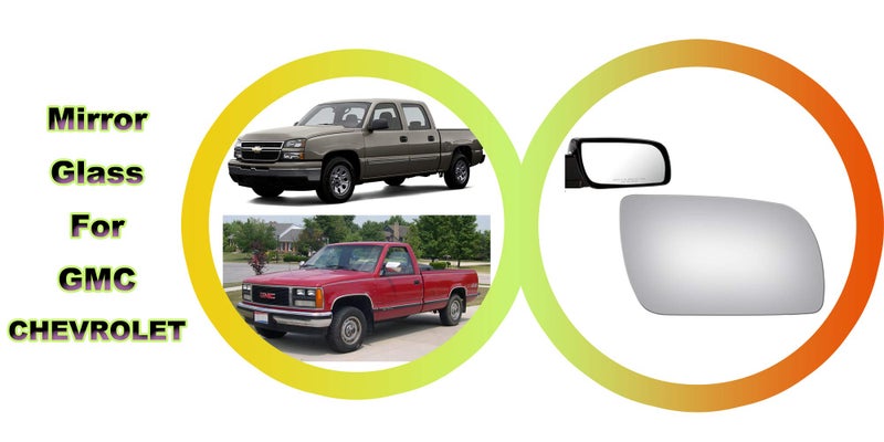 WLLW Mirror Glass Replacement for CHEVY GMC 1992's - 2000's Truck Passenger Side - Image 4