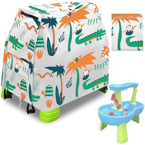 Infowush Kids Water Table Cover for Step 2 Rain Showers Splash Pond Water Table Outdoor Play Toys Cover for Water Table for Toddlers 13 Waterproof Dust Proof AntiUVCover onlyD - Image 1