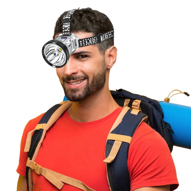 NEWDRU NightBeam Pro – 360° Adjustable LED Headlamp | Ultra-Bright, Rechargeable & Water-Resistant | 3 Light Modes for Camping, Hiking & Emergency Use - Image 2