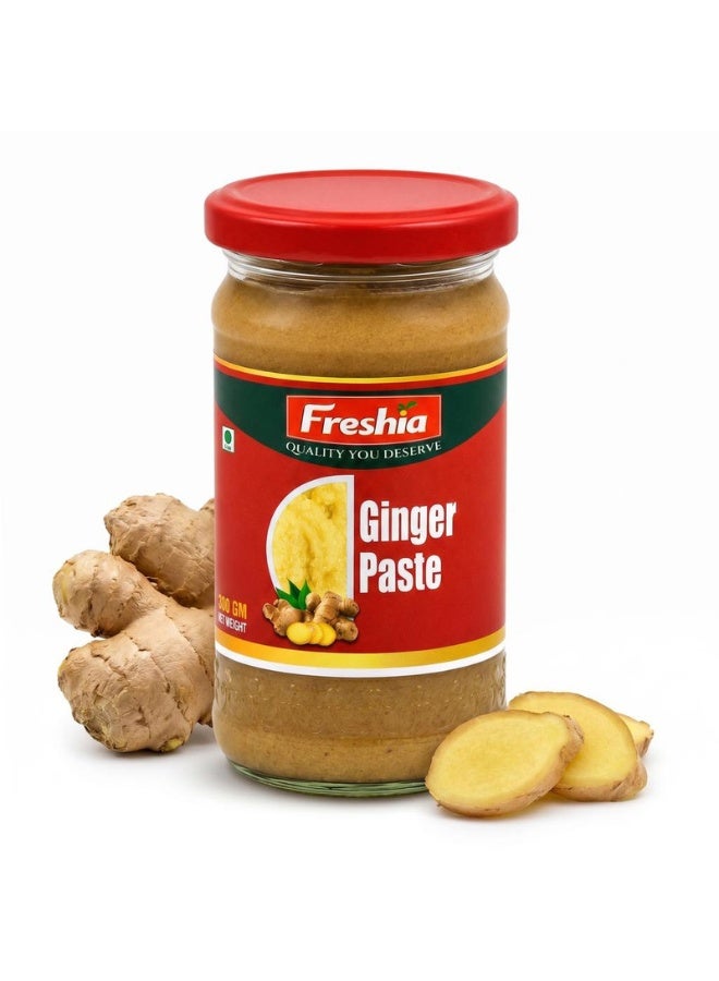 Freshia Ginger Paste - 300g | 100% Pure Crushed Ginger | Ready-to-Use Cooking Paste | No Artificial Colors or Flavors | Vegan, Gluten-Free - Image 1