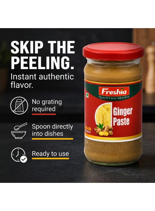 Freshia Ginger Paste - 300g | 100% Pure Crushed Ginger | Ready-to-Use Cooking Paste | No Artificial Colors or Flavors | Vegan, Gluten-Free - Image 4
