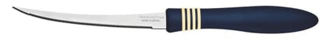 TRAMONTINA Cor & Cor 5-Inch Tomato Knife – Serrated Stainless Steel Blade with Blue Polypropylene Handle – Sharp, Durable, and Precise for Slicing Tomatoes and Soft Fruits – 1 Piece