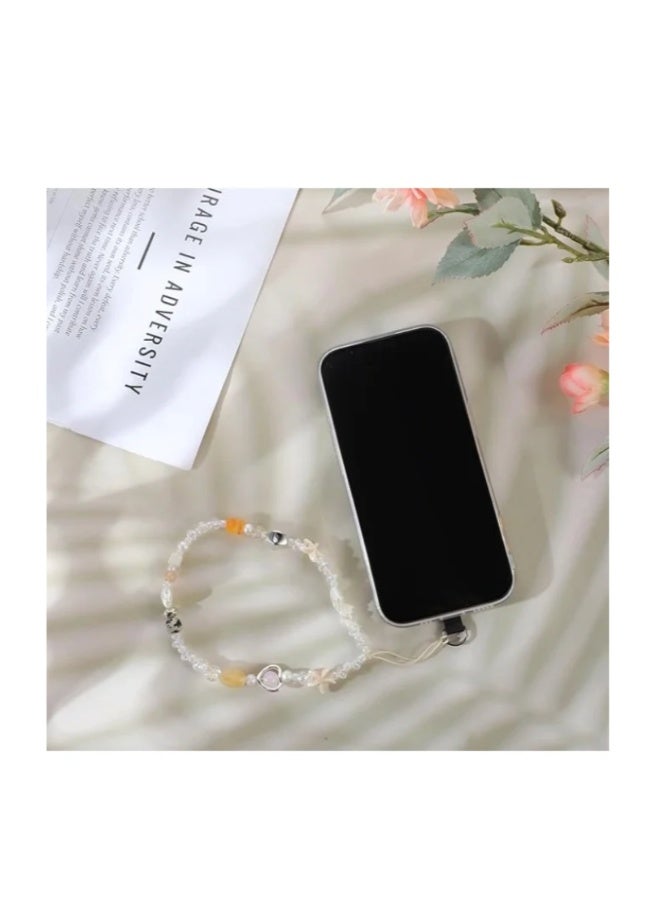 ShebSheb Beaded Phone Charms, Summer Style Wrist Strap Lanyard,Cute Camera Charm Strap - Image 4