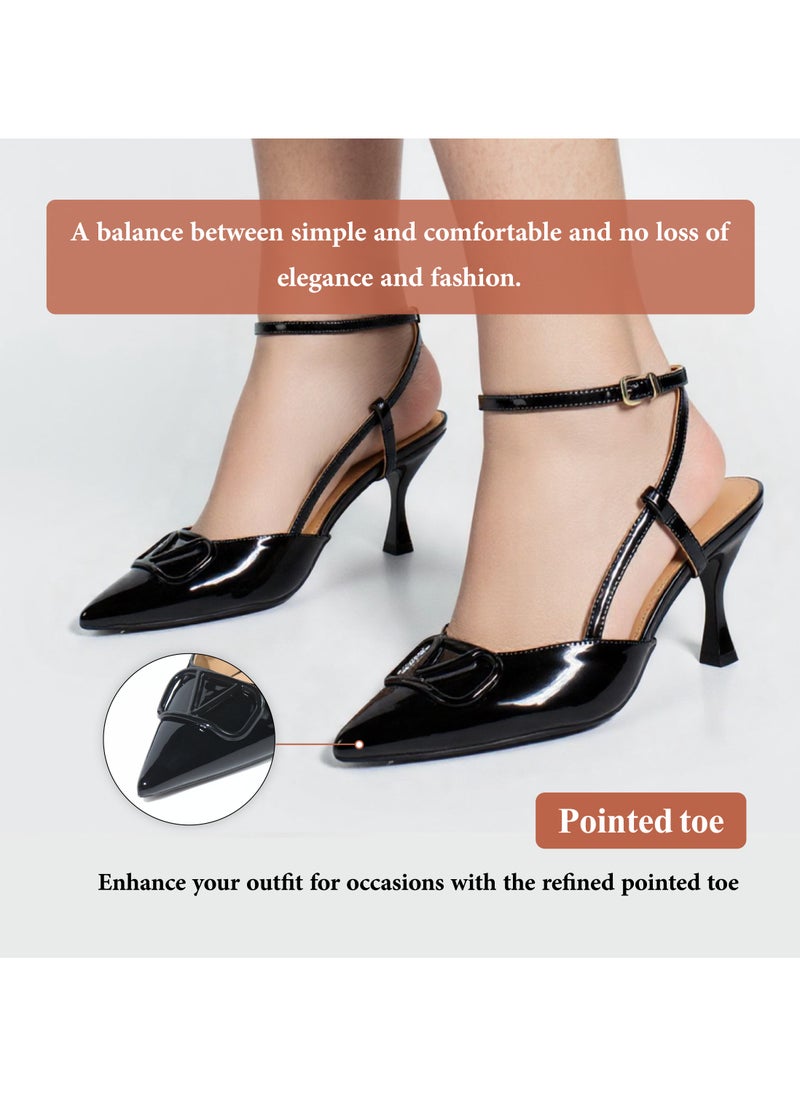 SD.Felano SD Felano Women's High Heels - Premium Material Heel Pumps for Women, Comfortable Slip-On Dress Shoes with Cushioned Insole, Stylish High Heels, Available in Multiple Colors  - Image 3