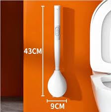 Proxin Toilet Brush with Long Plastic Handle, Toilet Cleaning Brush with Scrubbing Bristles for Deep Cleaning,Toilet Brush for Bathroom - Image 2