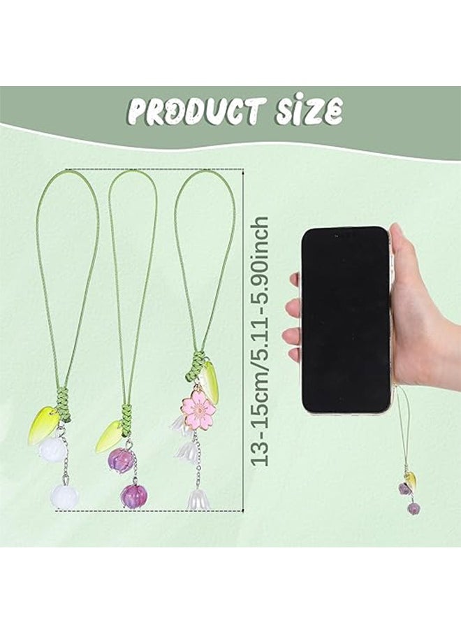 3 Pcs Creative Tulip Flower Mobile Phone Pendant, Cute Flower Cell Phone Charm Strap, Floral Keychain String Ornament for Mobile Phone Car Key Purse Backpack Wallet Headphone Decoration Women Girls - pzsku/ZC764FCDC25AA3C502C44Z/45/_/1729923157/8a9cd192-5a48-4da0-b488-bbf22b458eb9