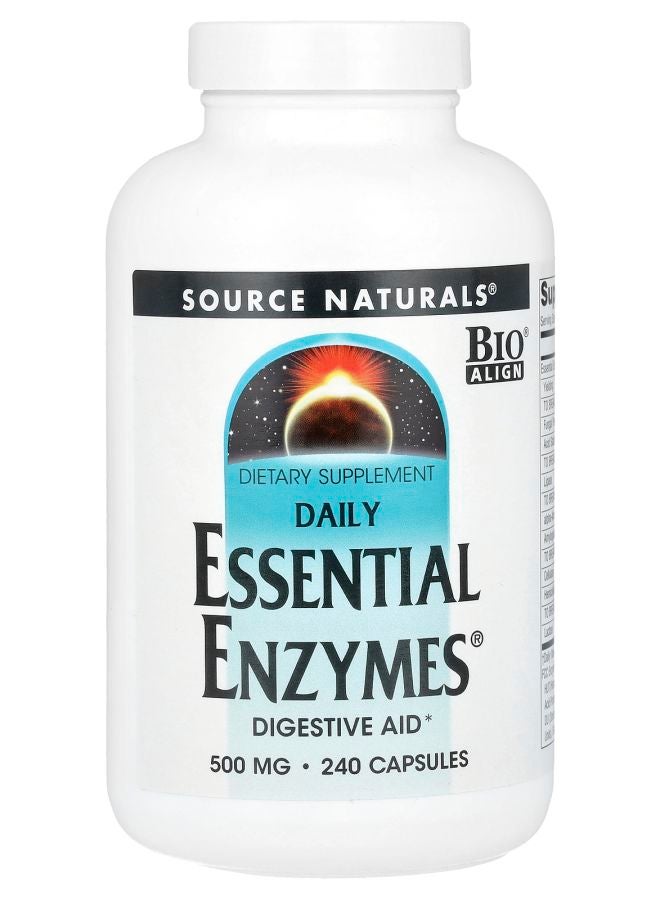 Daily Essential Enzymes 500 mg 240 Capsules