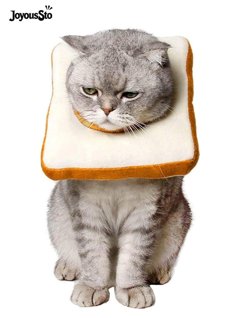 متجر الفرح طوق مخروطي ناعم قابل للتعديل بتصميم لطيف للقطط، طوق للتعافي، طوق مخروطي للرقبة بعد العمليات الجراحية، طوق إليزابيثي للقطط الصغيرة - Image 1