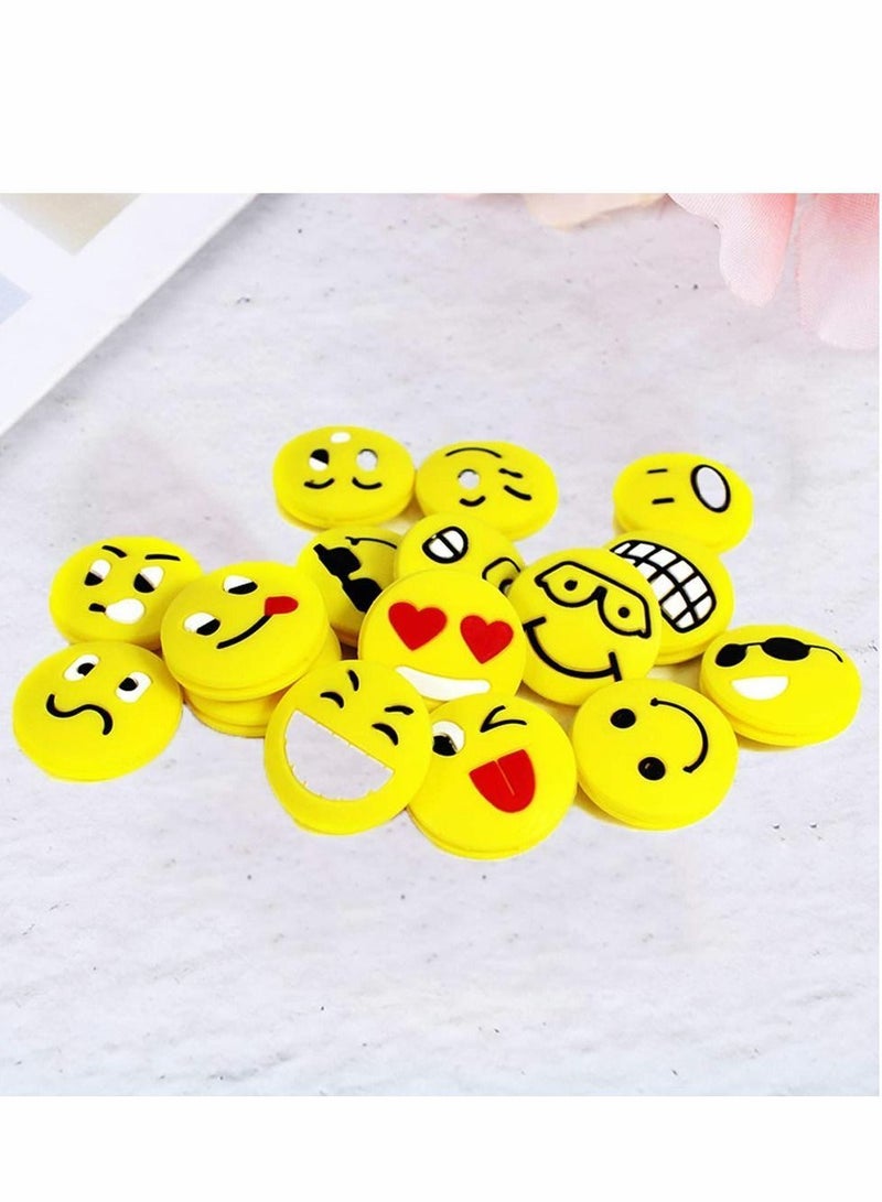 Generic Tennis Vibration Dampeners, 8Pcs Racket Shock Absorbers, Smile Face Silicone Absorbers racket dampene, Durable Long-Lasting, Great for Players, Random Style - Image 2