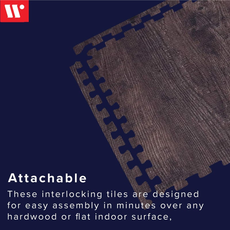 We Sell Mats Forest Floor Farmhouse 3/8 Inch Thick Printed Foam Tiles, Premium Wood Grain Interlocking Foam Floor Mats, Anti-Fatigue Flooring â€“ Stylish Flooring Solution - Image 5
