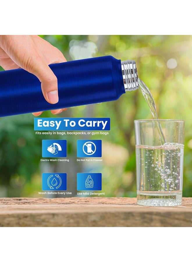Speedex Stainless Steel Blue Water Bottle 1 Litre with Sipper Cap | Leak Proof & BPA Free | Fridge Safe Bottle for School, Gym, Office | For Boys, Girls, Men, Women, Kids - Image 2