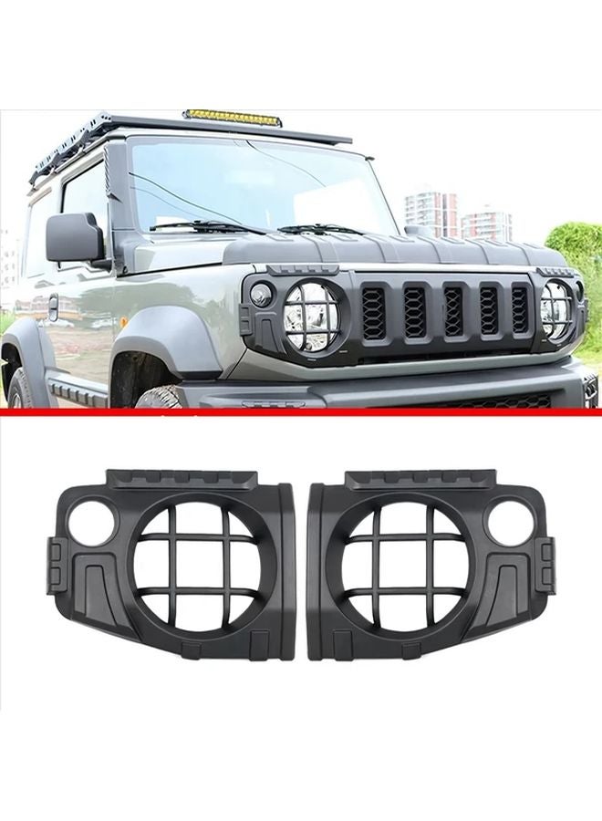 Black Headlight Cover for Suzuki Jimny JB64 JB74W 2019 2023 Protective Cover - Image 4