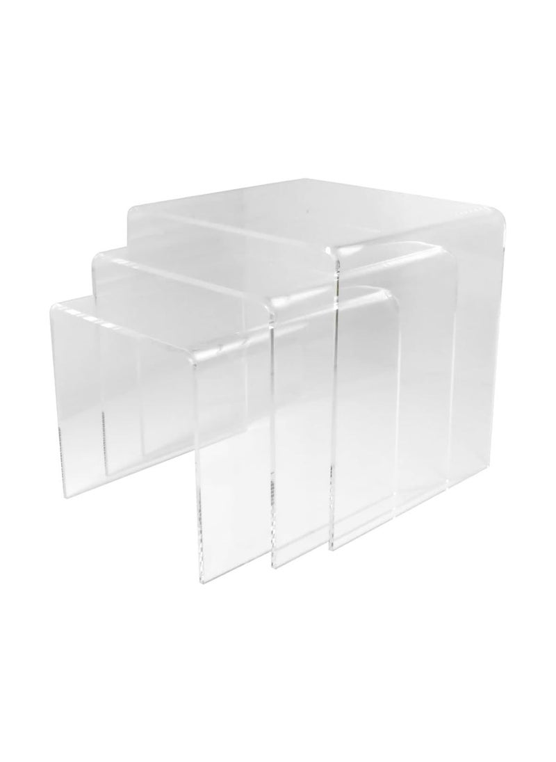 Generic Acrylic Nest of Tables, Living Room Table, Hygienic & Easy Clean  - Image 1