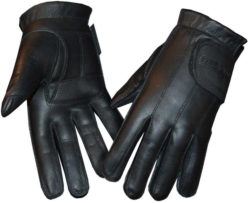 Redline Women's Anti-Vibration Leather Motorcycle Gloves