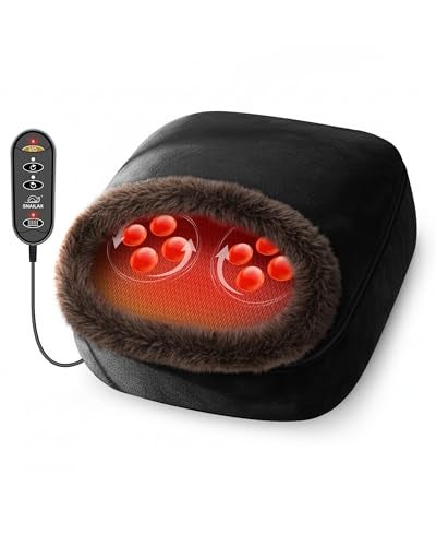 Snailax 2in1 Shiatsu Foot and Back Massager with Heat Kneading Foot Warmer Electric Feet Massage Massagers for BackLegGifts for WomenMen - Image 2