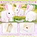 Tagitary Easter Plush Toys Interactive Bunny for Kids That Wiggling EarsHoppingTwitching Nose with SoundsRealistic Rabbit Toy with Leash and Wind Up ToysEaster Birthday Gift for Toddlers - Image 4