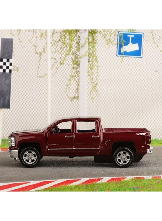 Red Chevrolet Silverado 1 43 Maisto Alloy Model Car Toy Gift For Boys - Image 4